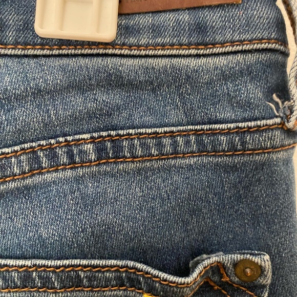 Pilcro & The Letterpress Mid Rise Skinny Split Hem Ankle Jeans Size 26 - Picture 4 of 6